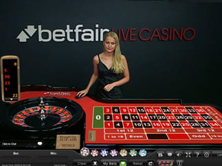 Roulette at Betfair's Live Dealer Casino